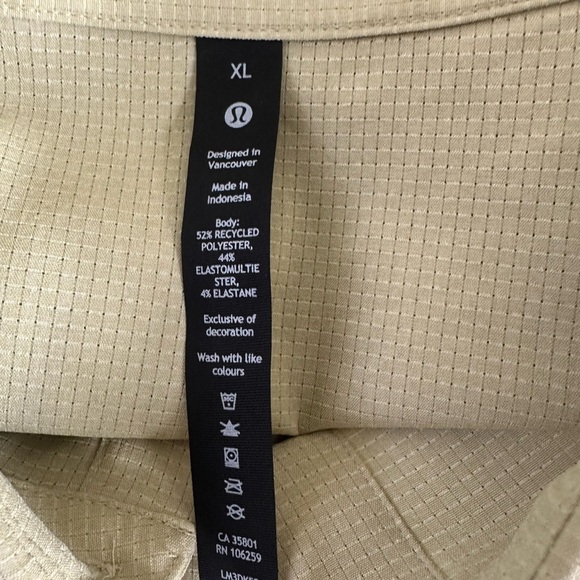 Lululemon Airing Easy short Sleeve Shirt Heathered Dew Green Extra Large LM3DK5S - Picture 6 of 7